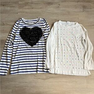 Crew Cut Girls Long Sleeve Cotton Blouses SZ 10